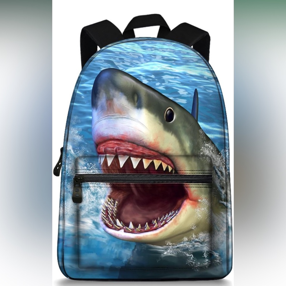 NWT JeremySport Kids Shark Backpack for Boys 5-9,Elementary School Backpacks Bag
